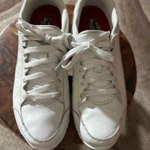 Skechers Work Relaxed Fit White Slip-Resistant Women's Sneakers